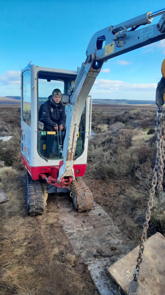 Ambar in digger