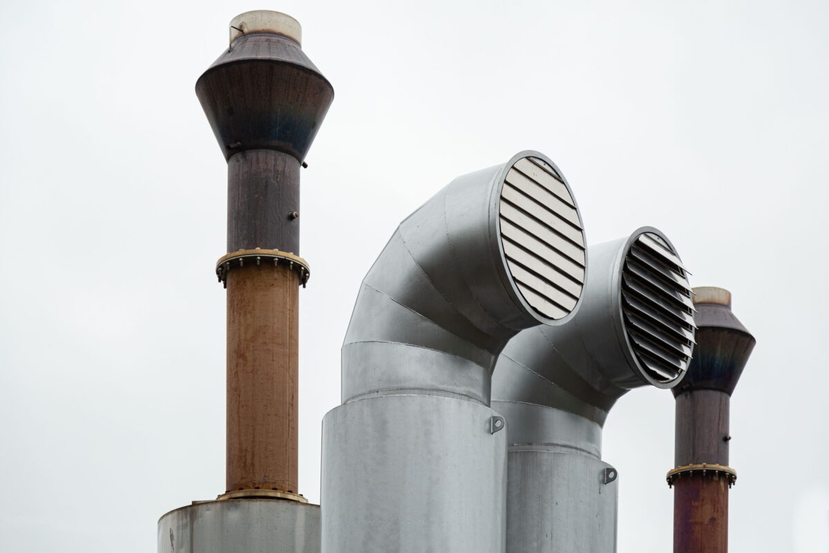 Factory pipes