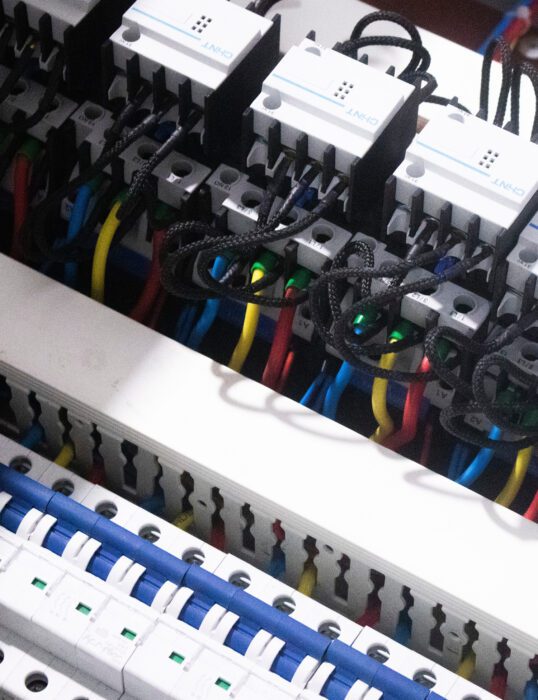 Electrical wires in machine