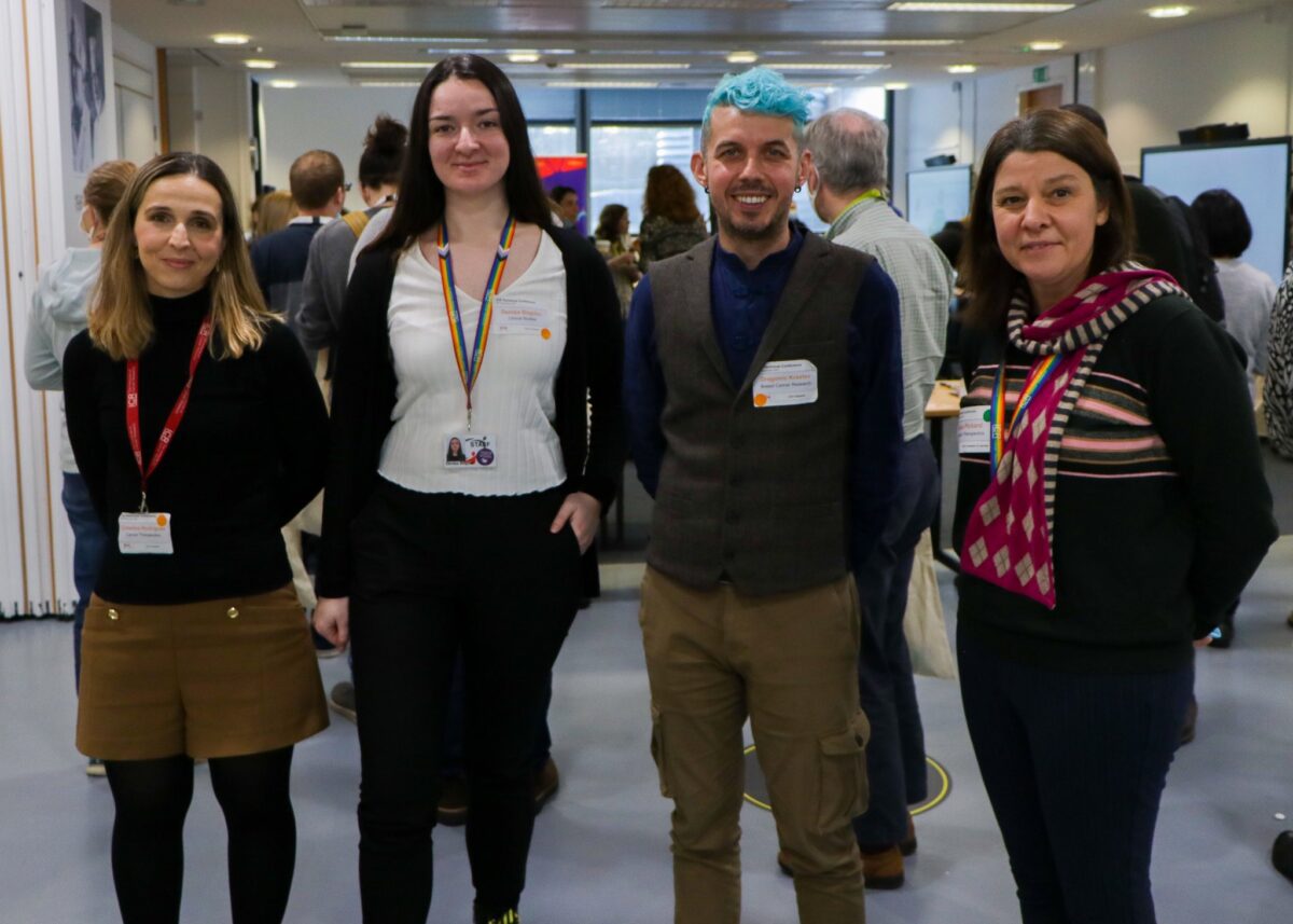 Denisa with her colleagues