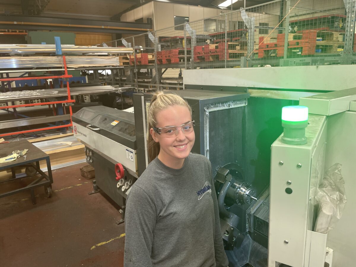 Hollie at work