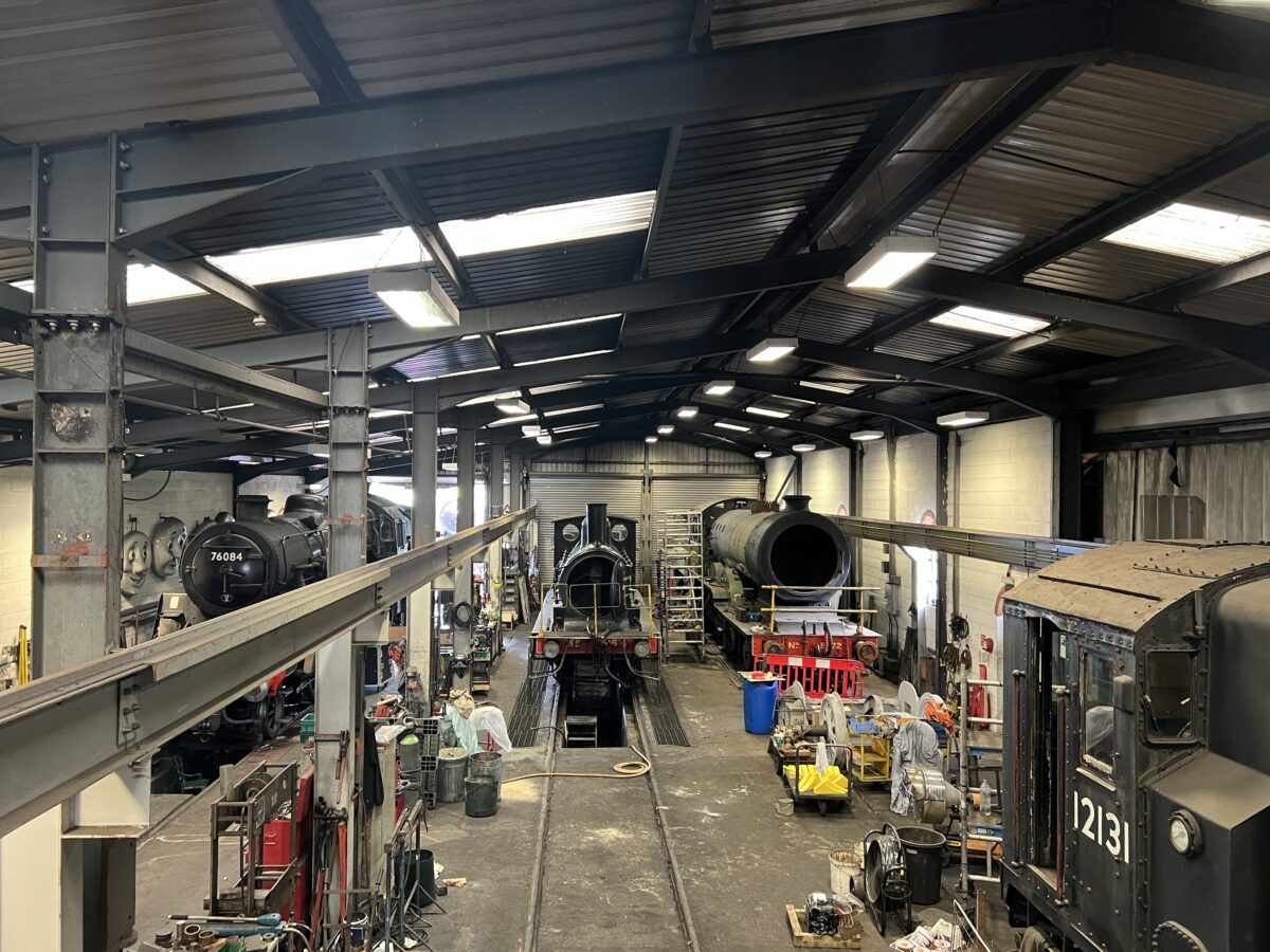 Train repair shed