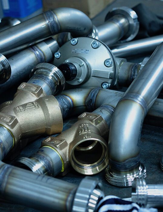 Pile of different pipes