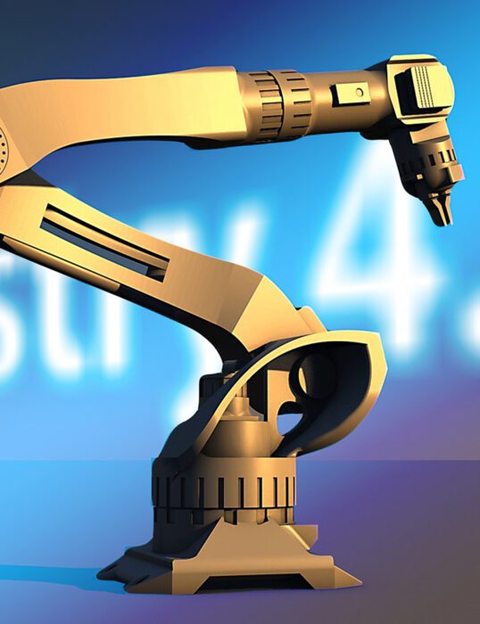 Robot machine animation