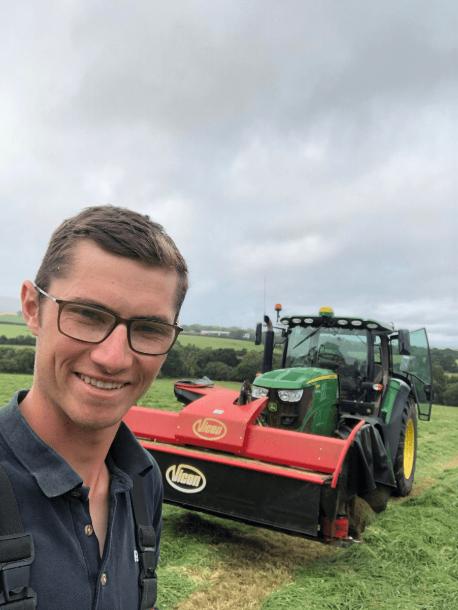 Josh on a farm